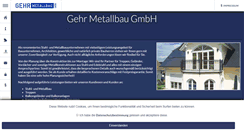 Desktop Screenshot of metallbau-gehr.de