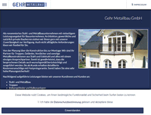 Tablet Screenshot of metallbau-gehr.de